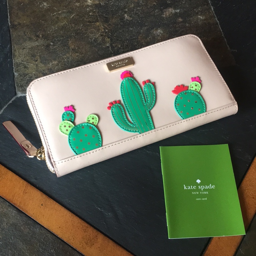 Kate Spade New Horizons Cactus Neda Wallet